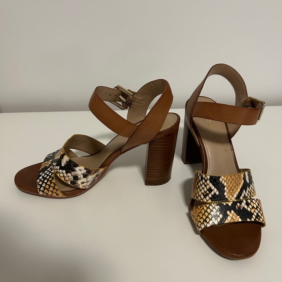 Aldo snake sandals heeled 7.5 - Picture 1 of 4